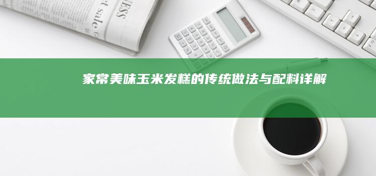 家常美味：玉米发糕的传统做法与配料详解